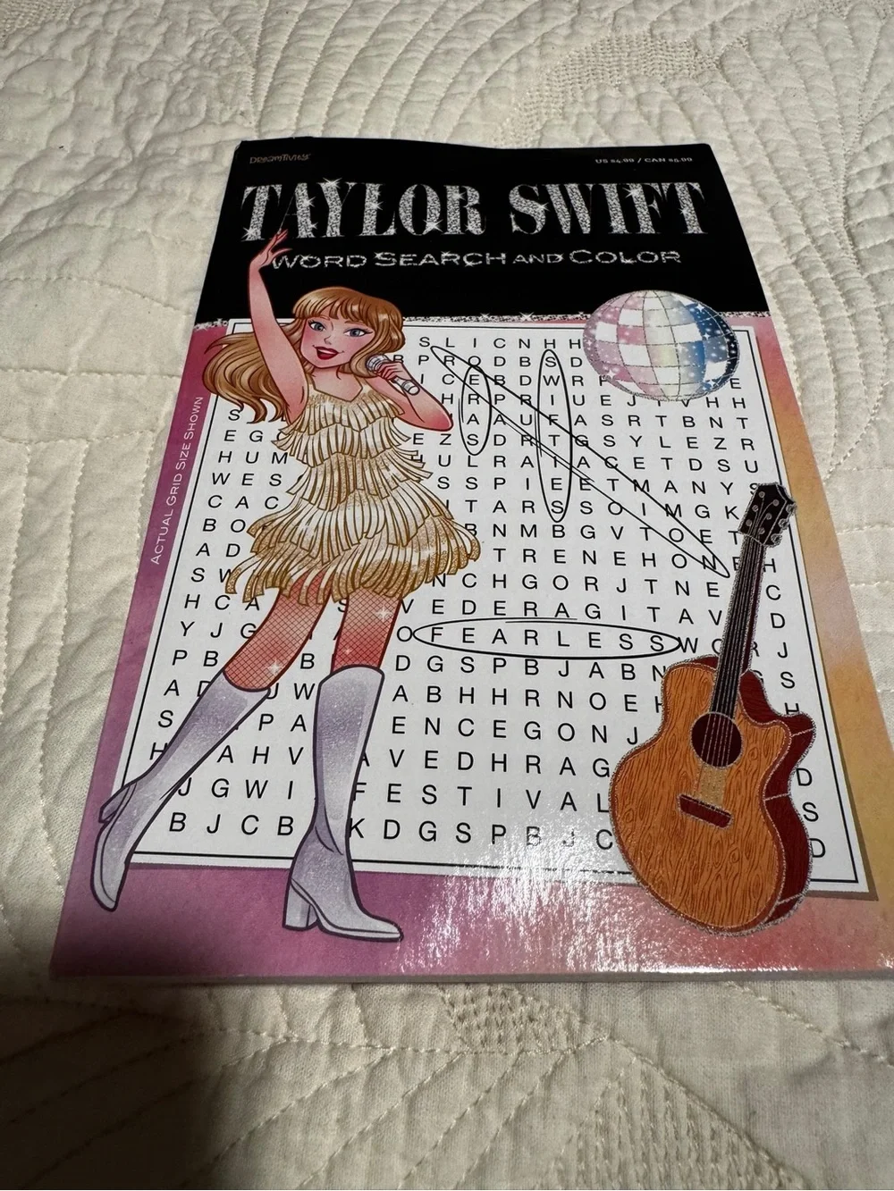 Taylor Swift Kids Word Search & Color Activity Book - Pink